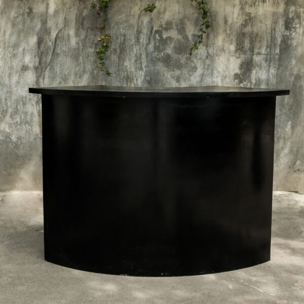 Madera - barra de bar media luna negro