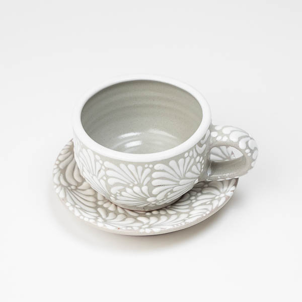 Talavera - taza para café gris